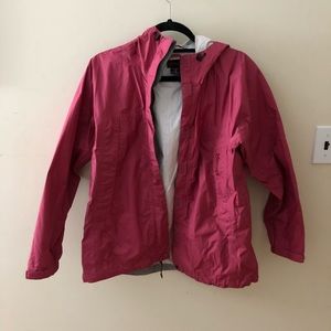 Dusty rose pink marmot rain jacket